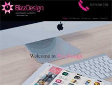 Tablet Screenshot of bizzdesign.com.au